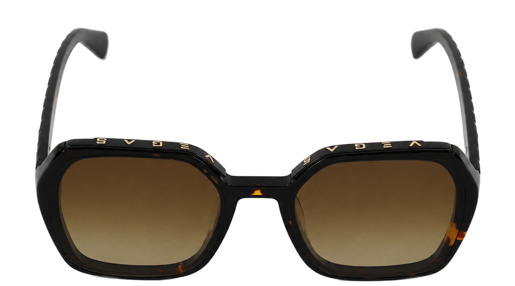 VG8602 Tortoise / Brown Gradient sunglasses front open detail