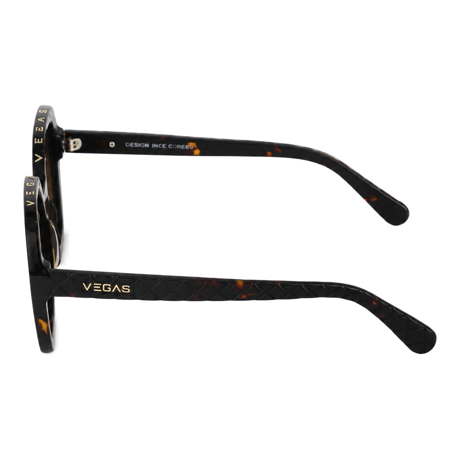 VG8602 Tortoise / Brown Gradient sunglasses side profile detail