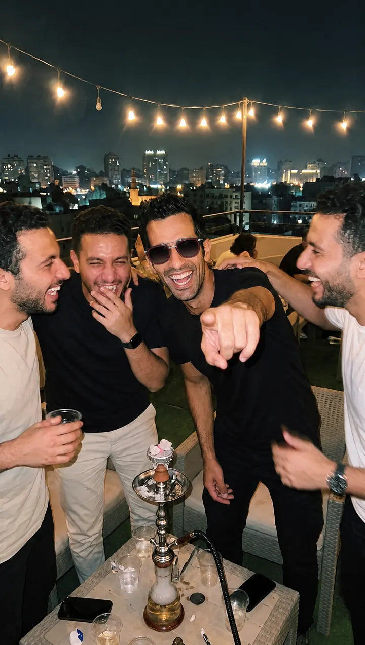 Night: Evening on the rooftop
