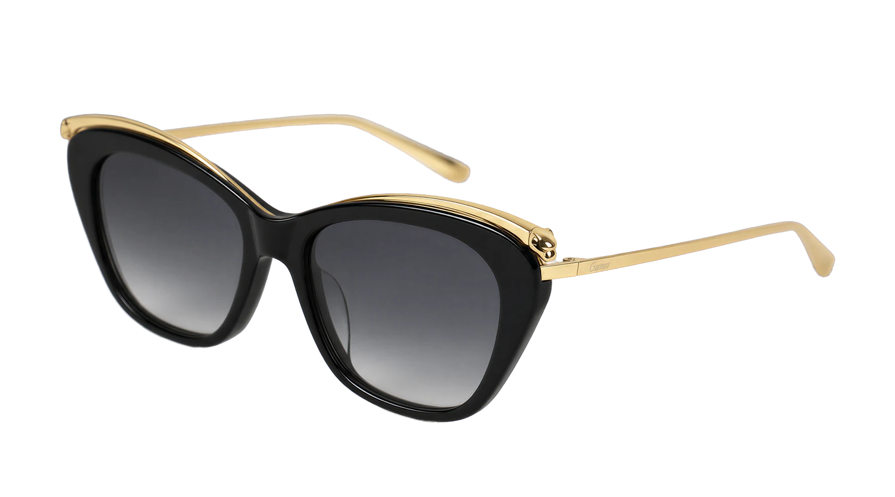 M21HU09230 Sunglasses Black / Gold / Gray — Angle
