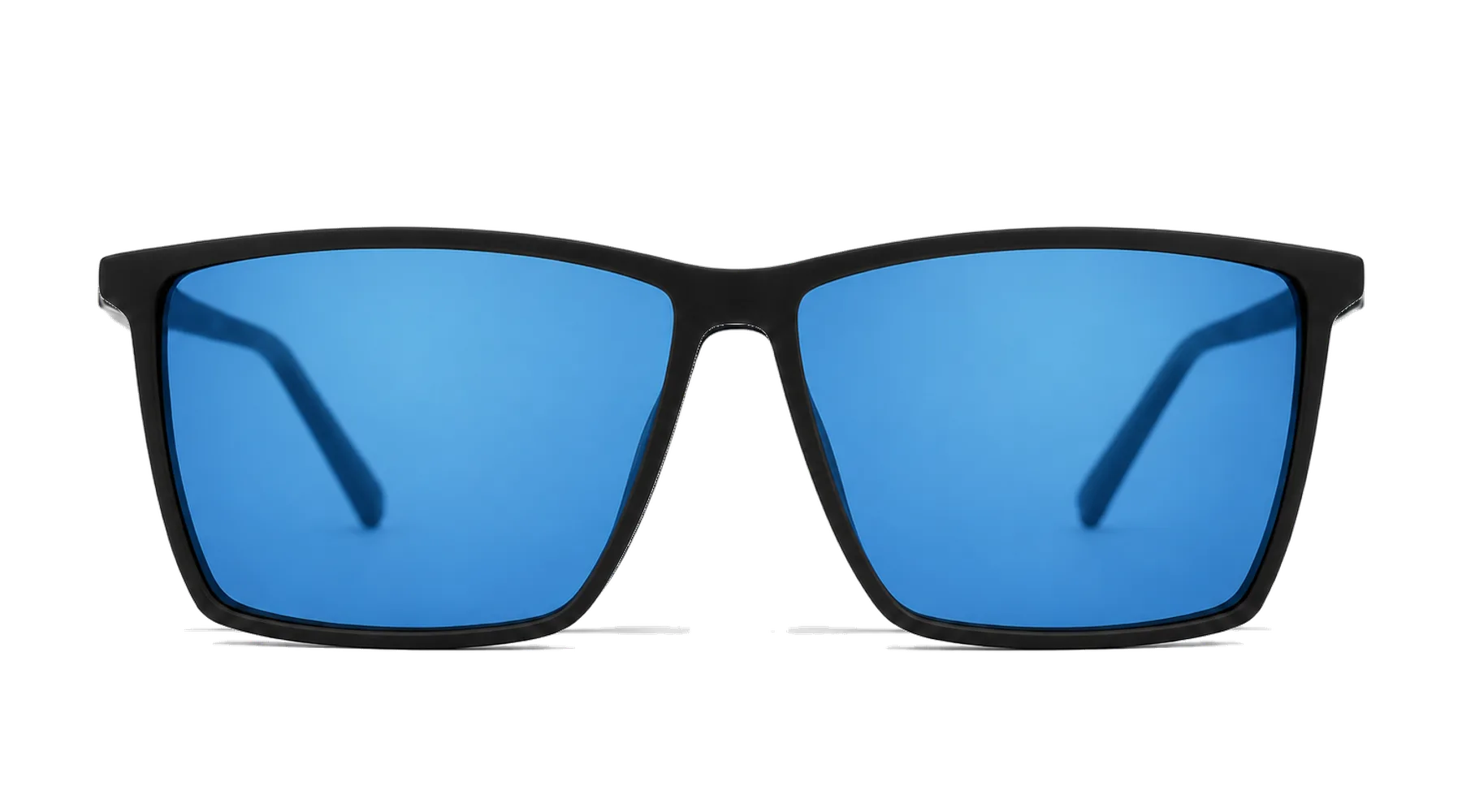 V1978 Clip-On Set Black — Blue Mirror attached