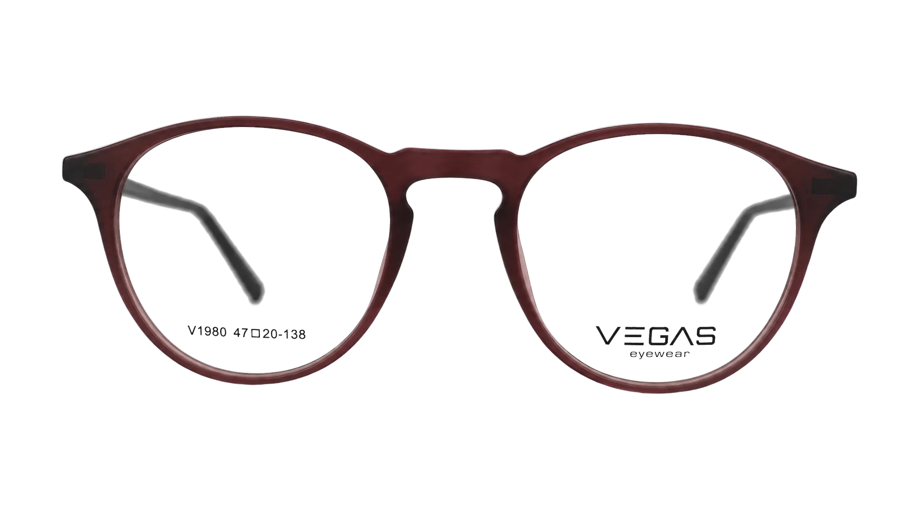 V1980 Clip-On Set Maroon — Front