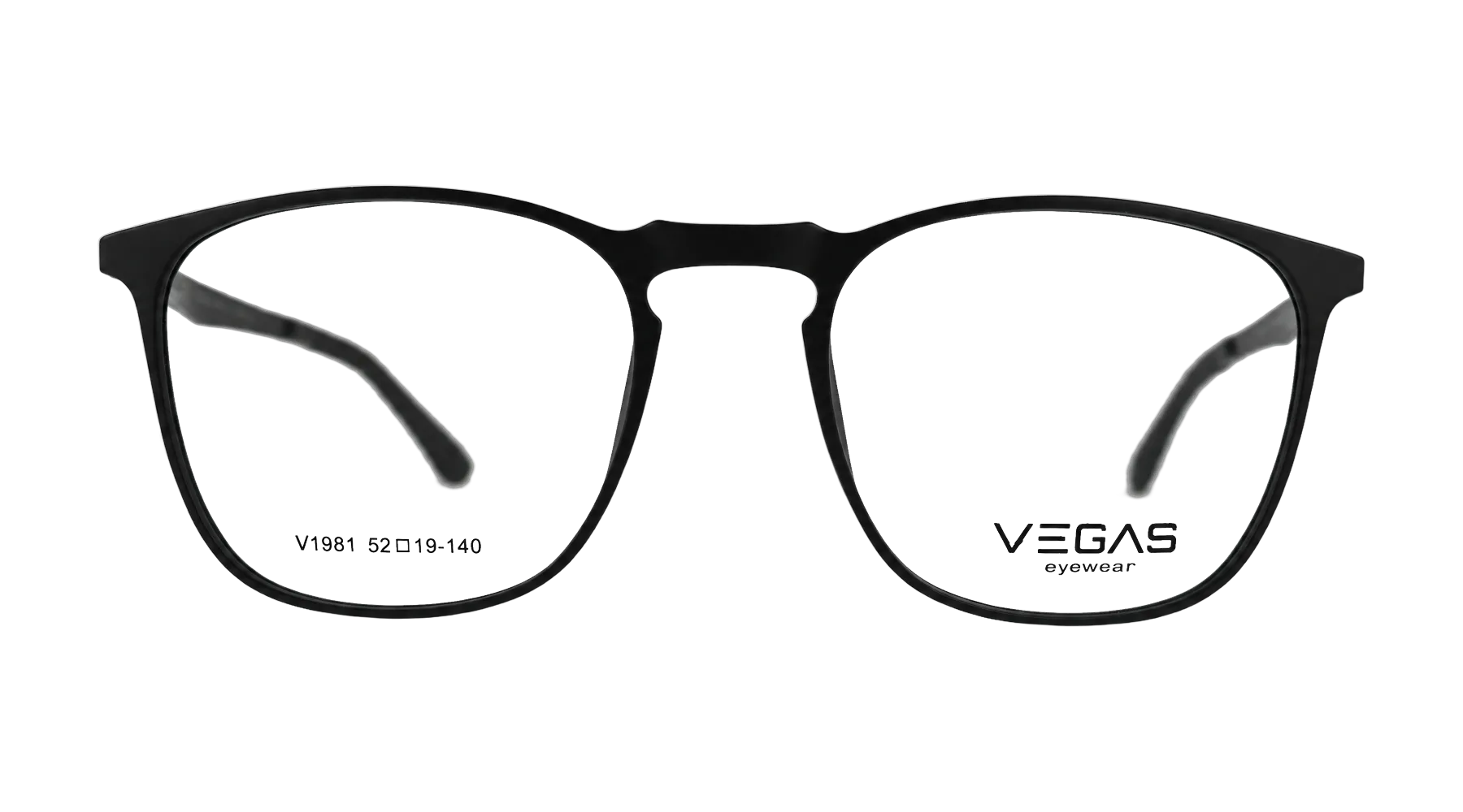 V1981 Clip-On Set Black — Front