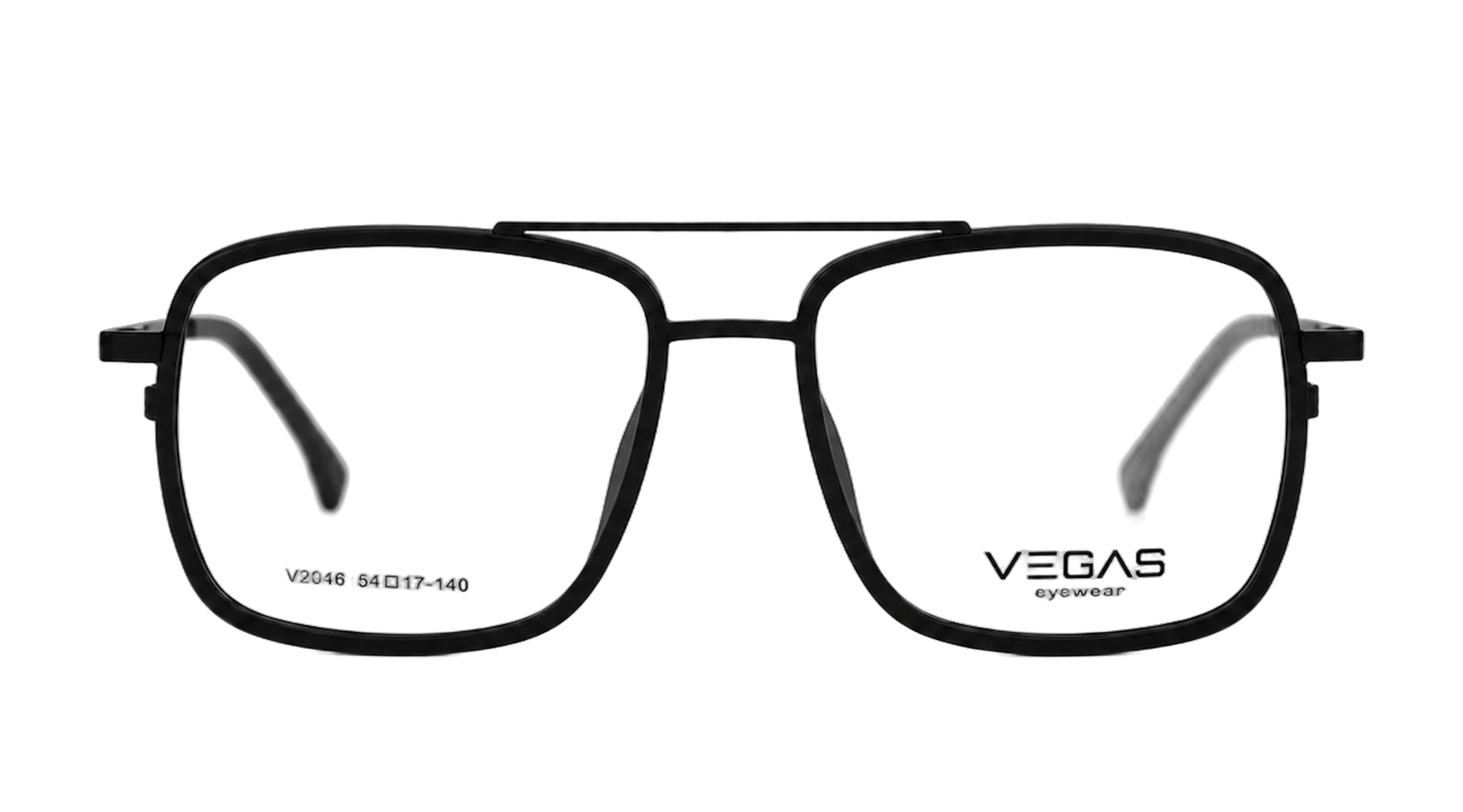 V2046 Clip-On Set Black — Front