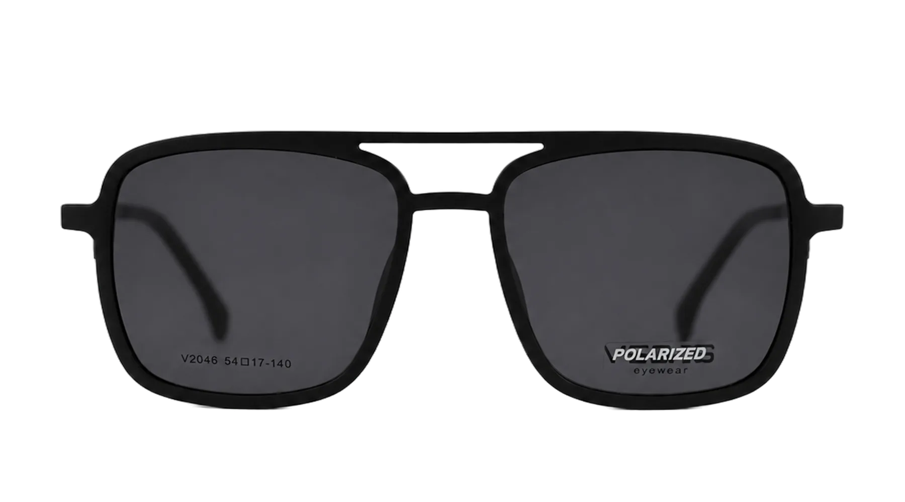 V2046 Clip-On Set Black — Smoke attached