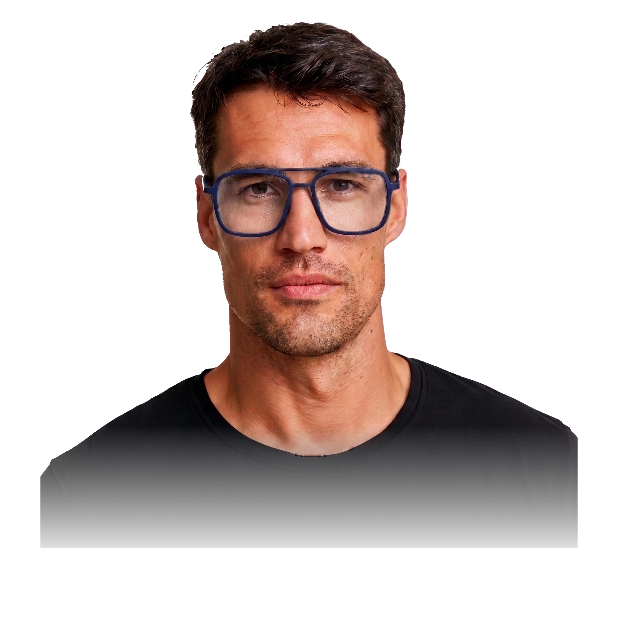 Model wearing V2046 — Frame Clear