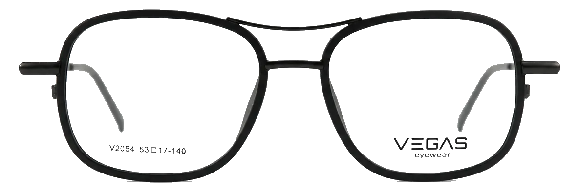 V2054 Clip-On Set Black — Front