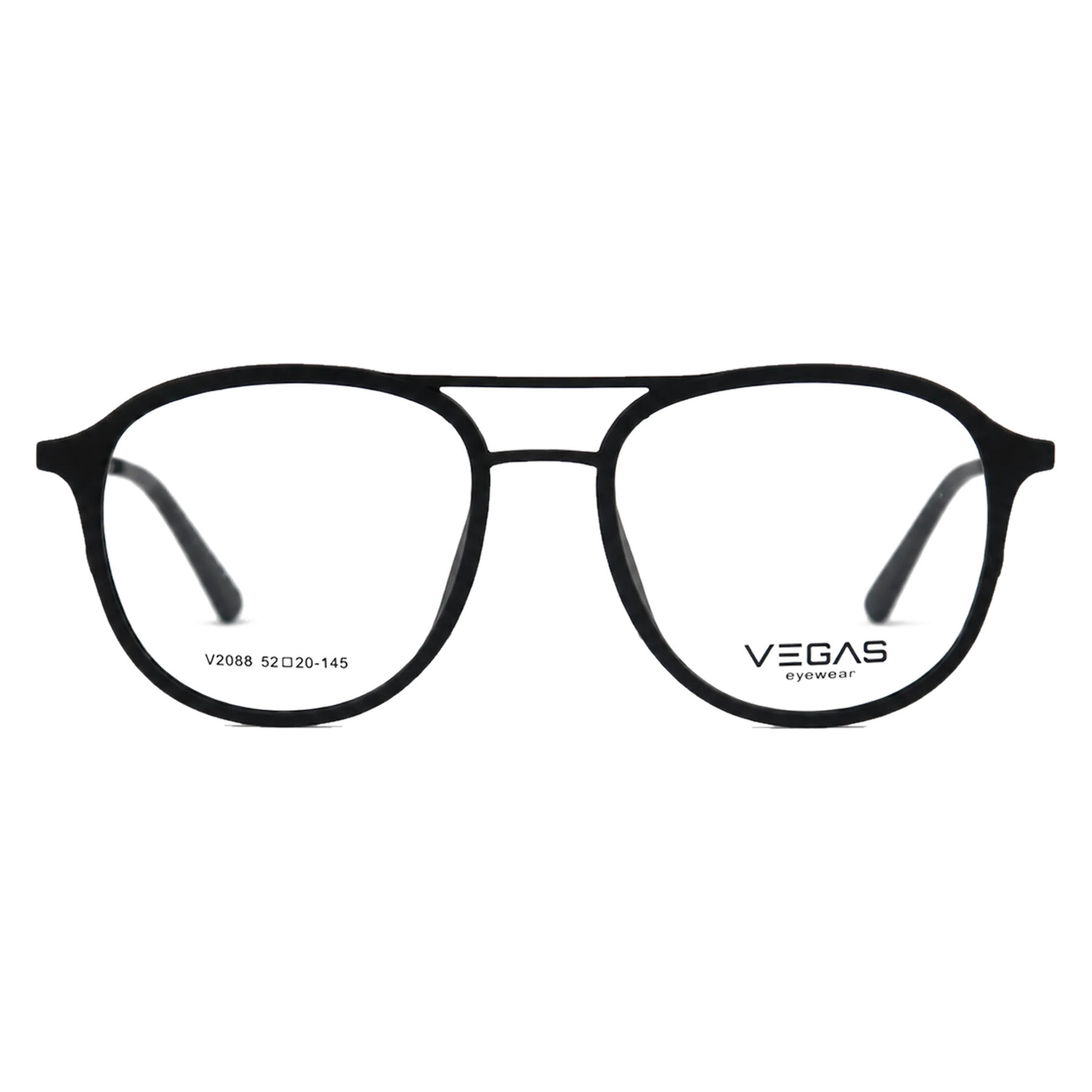 V2088 Clip-On Set Black — Front