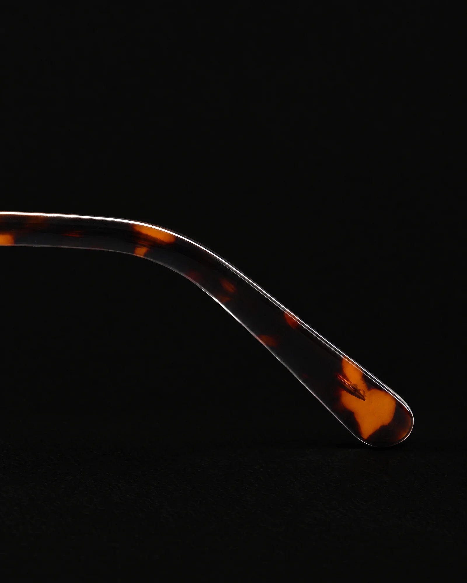 M003 Eyeglasses Havana — Temple