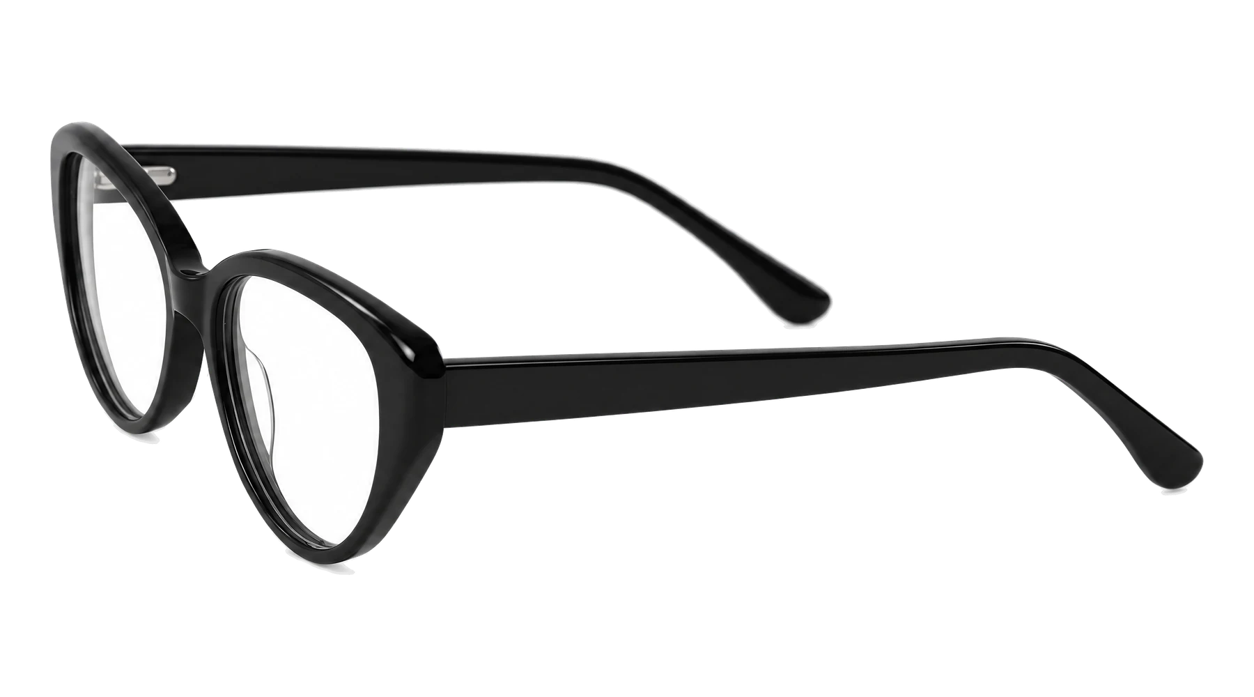 M009 Eyeglasses Black — Angle