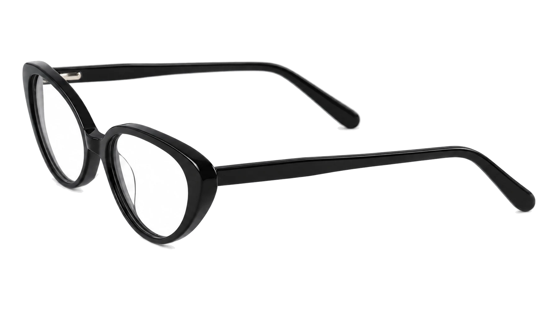M010 Eyeglasses Black — Angle