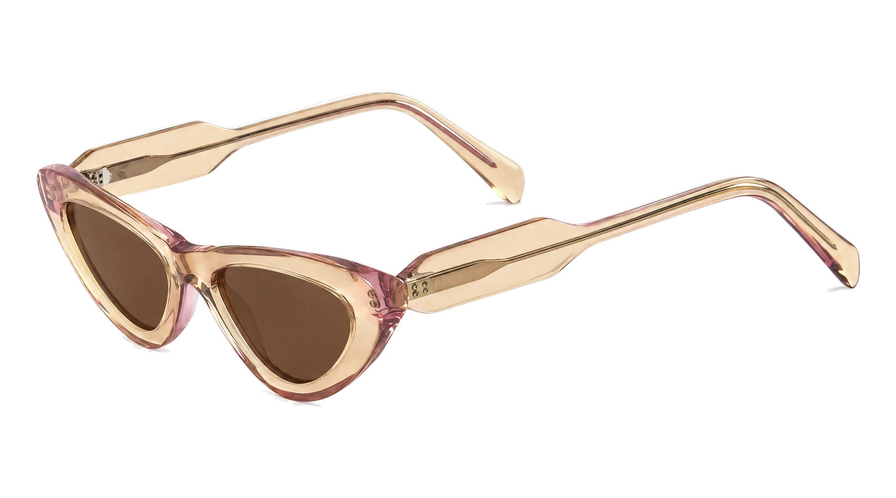 MT022 Sunglasses Champagne — Angle