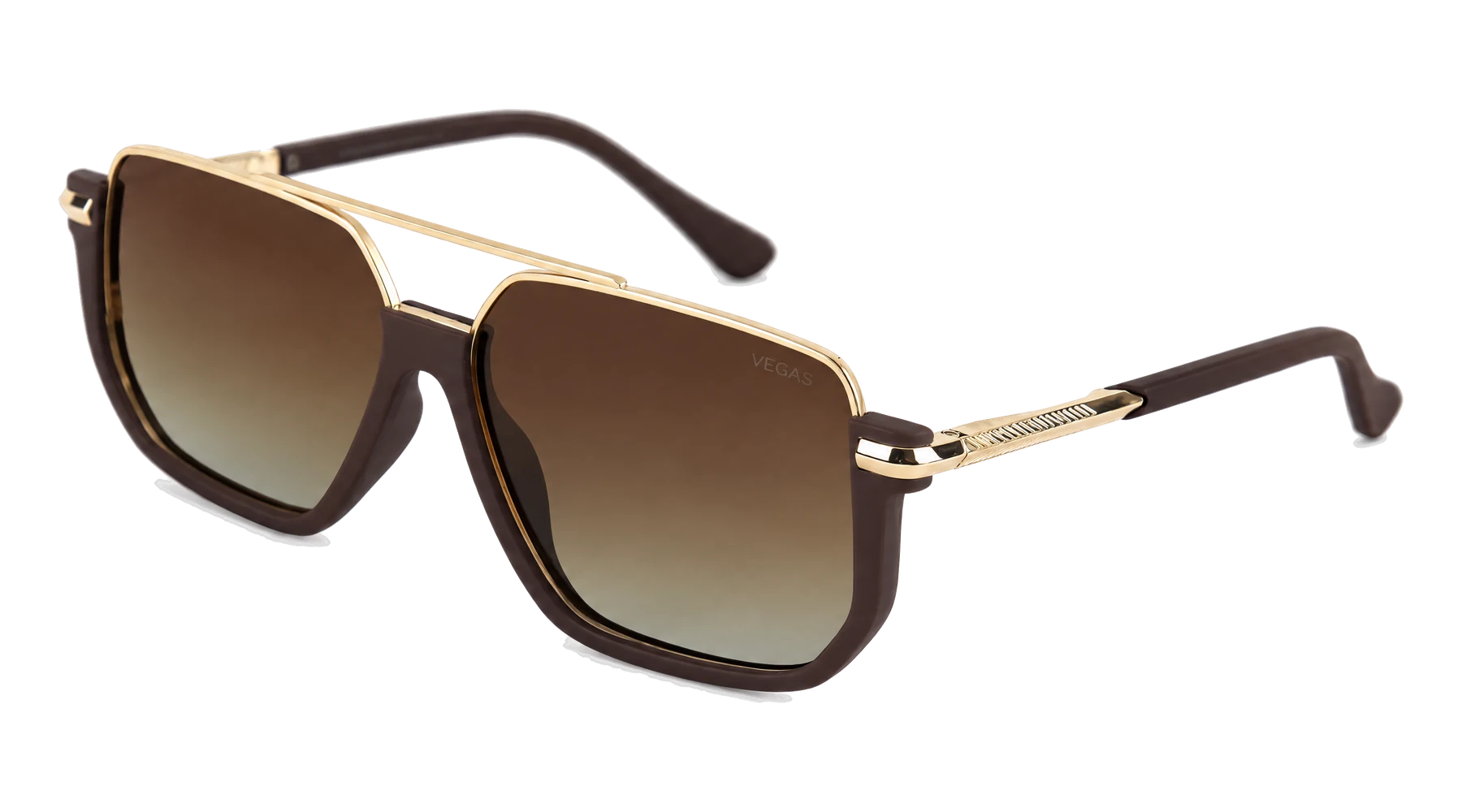 VEGAS V2066 Brown / Gold / Brown Gradient — Angle