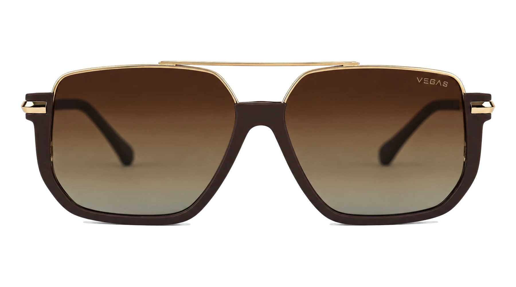 VEGAS V2066 Brown / Gold / Brown Gradient — Front