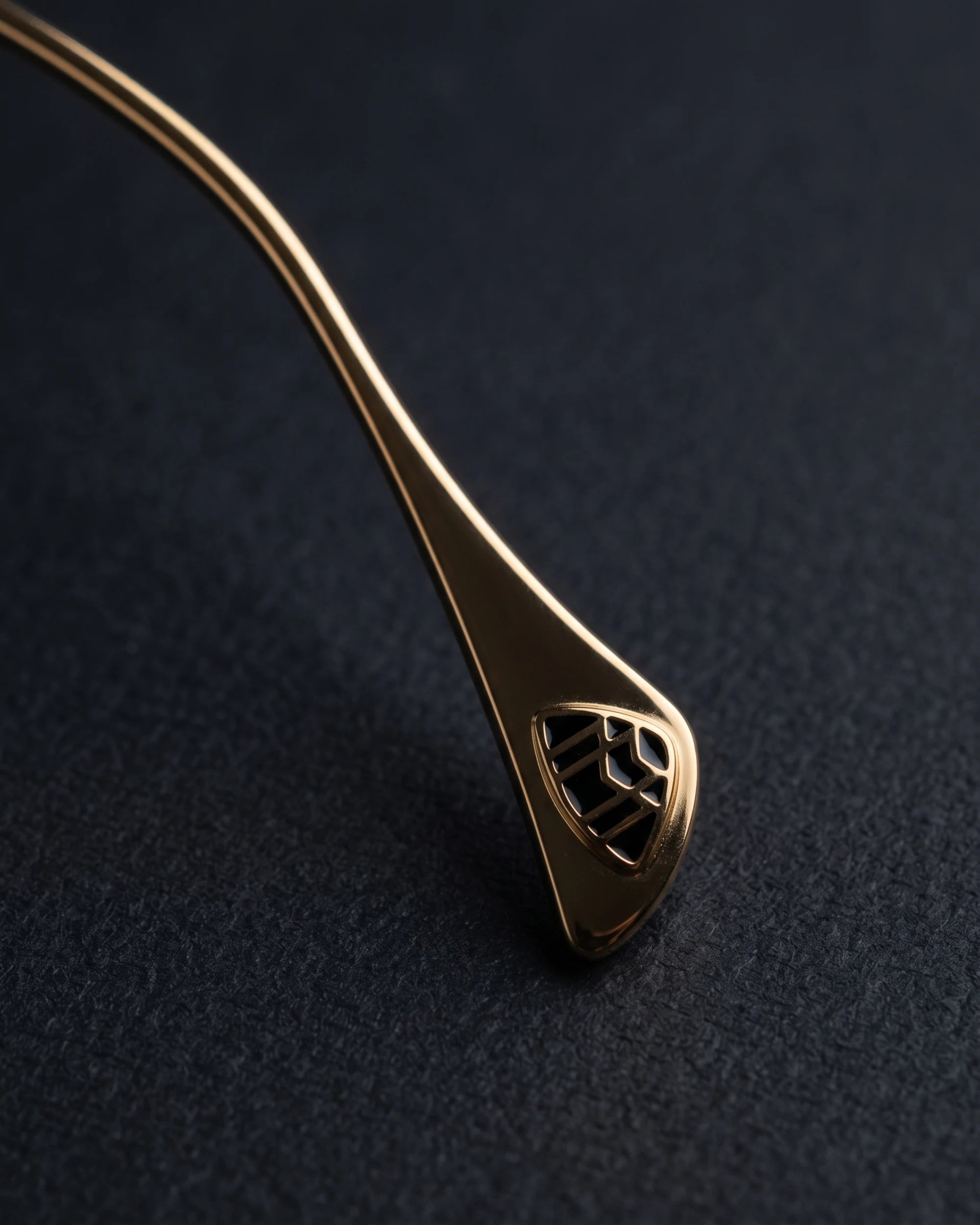 Z1984 Sunglasses Gold / Black / Blue-Green — Temple Tip Detail